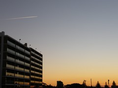 sunset's reflection