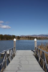 to the end of the pier