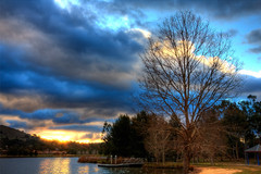 in light of the setting sun