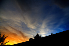 wispy clouds